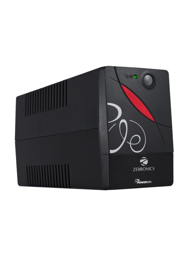 ZEBRONICS Zeb-U725 600VA UPS for Desktop/PC/Computers (not for Routers) with Automatic Voltage Regulation, Black - Image 1